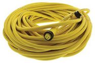 CIRCULAR CABLE, 4 POS PLUG-RCPT, 38M