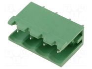 Pluggable terminal block; 5mm; ways: 4; straight; socket; male PHOENIX CONTACT