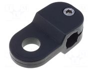 Holder; polyamide; Mount.hole diam: 12.5mm; D: 12mm; S: 10mm ELESA+GANTER