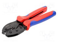 Tool: for crimping; non-insulated terminals; 0.1÷2.5mm2 KNIPEX