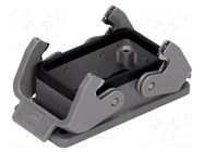 Enclosure for connectors: HDC; size 10B; Han® B; IP67; 57x27mm HARTING
