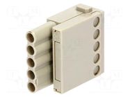 Connector: HDC; module; female; Han-Modular®; PIN: 5; 16A; 400V HARTING