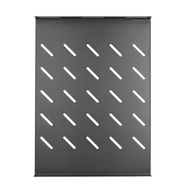 Extralink 1U 350mm Black | Fixed shelf | 19", 490x360mm, for 600mm depth cabinets, EXTRALINK