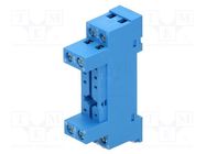 Socket; PIN: 8; 10A; 250VAC; for DIN rail mounting; -40÷70°C FINDER