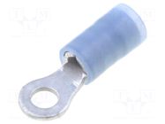 Tip: ring; M3; 1÷2.5mm2; crimped; insulated; tinned; blue; copper MOLEX