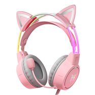 Gaming headphones ONIKUMA X15Pro Pink Cat's Ears, ONIKUMA