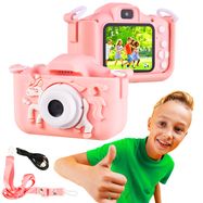 Extralink Kids Camera H29 Single Pink | Digital Camera | 1080P 30fps, 2.0" display, EXTRALINK