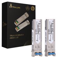 Extralink SFP 1.25G 2-pack | SFP Module | 1,25Gbps, LC/UPC, 1310nm, 2km, single mode, DOM, EXTRALINK