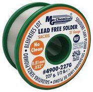 SOLDER WIRE, NO CLEAN, 21AWG, 227G