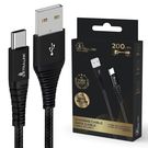 Extralink Smart Life Braided 15W USB Type-A to Type-C 2m Black | USB Cable | 5V 3A, EXTRALINK