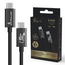 Extralink Smart Life USB Type-C to Type-C Cable Braided Black | USB-C Cable | 240W, 40Gbps, 200cm, EXTRALINK
