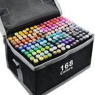 Extralink | Alcohol marker set | 168 colors, dual tips, EXTRALINK