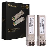 Extralink SFP28 25G 2-Pack | SFP28 Module | 25Gbps, LC/UPC Duplex, 850nm, 100m, multi mode, DOM, EXTRALINK