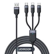 Cable USB Multi-Use Joyroom S-1T3018A18 3w1 / 3,5A / 0,3m  (black), Joyroom