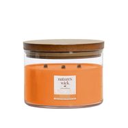 WoodWick Nature's Wick Orange Papaya Large | Scented candle | 3 wooden wicks, 433g, XIAOMI
