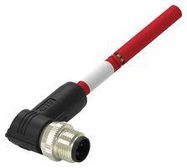 SENSOR CORD, 4P M12 PLUG-FREE END, 3.3'