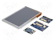Display: TFT; 7"; LVDS; Touchpad: capacitive VIA TECHNOLOGIES