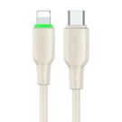 Cable USB-C do Lightning Mcdodo CA-4760 with LED light 1.2m (beige), Mcdodo