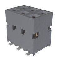 CONNECTOR, RCPT, 6POS, 2ROW, 2.54MM