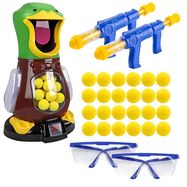 Extralink Hungry Duck | Target shooting for child | 2x gun, 24 balls, glasses, EXTRALINK