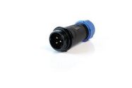 CIRCULAR CONNECTOR, 3POS, RCPT, SCREW