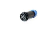 CIRCULAR CONNECTOR, 4POS, RCPT, SCREW