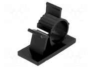 Self-adhesive cable holder; 12.6÷15.4mm; polyamide; black KSS WIRING