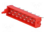 Connector: Micro-MaTch; socket; male; PIN: 14; 1.5A; straight; THT TE Connectivity