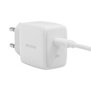 Wall Charger 25W PD Ricomm RC251 EU, 1xUSB-C + 2.1m USB-C Cable, Ricomm