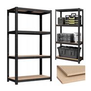 Extralink Shelf, 4-Tier 180x120x60cm Black 500 kg Pro, EXTRALINK