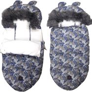 Infant Sleeping Bag for Stroller, Car Seat, and Sled Extralink with Ears, Faux Fur Insulated 100cm Camo, EXTRALINK