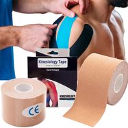 EXTRALINK PLASTRY TAPE TEJPY KINESIOTAPING TEJP TAŚMA SPORT PRO 5MX5CM BEŻ P-864, EXTRALINK