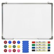 White dry-erase magnetic board 60 x 90 cm + accessories, EXTRALINK