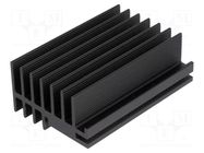 Heatsink: extruded; black; L: 75mm; W: 30mm; H: 52mm; 3.5K/W; anodized FISCHER ELEKTRONIK