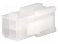 Connector: wire-wire; plug; male; PIN: 4; Mini-Fit Jr; crimped; 2x2 MOLEX