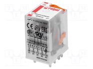 Relay: electromagnetic; 4PDT; Ucoil: 48VAC; Icontacts max: 6A; IP40 RELPOL