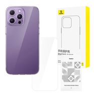 Clear Case Baseus iPhone 14 Pro + tempered glass, Baseus