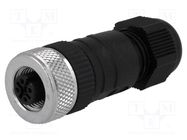 Connector: M12; plug; PIN: 4; female; A code-DeviceNet / CANopen LUMBERG AUTOMATION