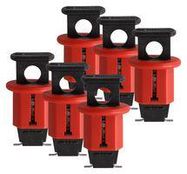 CIRCUIT BREAKER LOCKOUT, BLK/RED