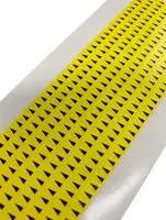 LABEL, 3.18X4.83MM, NYLON/VINYL, BLK/YEL