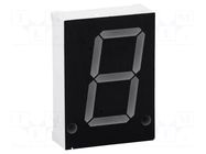 Display: LED; 7-segment; 20.32mm; 0.8"; No.char: 1; green; 3÷10.5mcd KINGBRIGHT ELECTRONIC