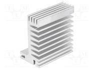 Heatsink: extruded; TO220; natural; L: 50mm; W: 55mm; H: 31mm; 5.8K/W FISCHER ELEKTRONIK