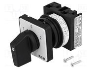 Switch: cam switch; Stabl.pos: 3; 20A; 1-0-2; for building in EATON ELECTRIC