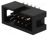 Connector: IDC; socket; male; PIN: 10; vertical; SMT; 2.54mm; 2x5 AMPHENOL COMMUNICATIONS SOLUTIONS