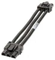 CABLE ASSY, 3P MINI-FIT RCPT-RCPT, 11.8"