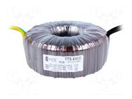 Transformer: toroidal; 450VA; 230VAC; 24V; 24V; 9.37A; 9.37A; H: 62mm BREVE TUFVASSONS