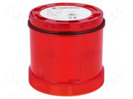 Module: light signaller; red; bulb BA15D; 12÷240VDC; 12÷240VAC WERMA
