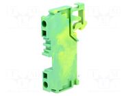 Splice terminal: rail; WS; spring clamp; yellow-green; L: 53mm DEGSON ELECTRONICS