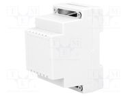 Enclosure: for DIN rail mounting; Y: 89mm; X: 53mm; Z: 65mm; grey KRADEX