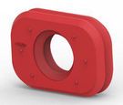 CABLE SEAL, SIZE 2, SILICONE, RED